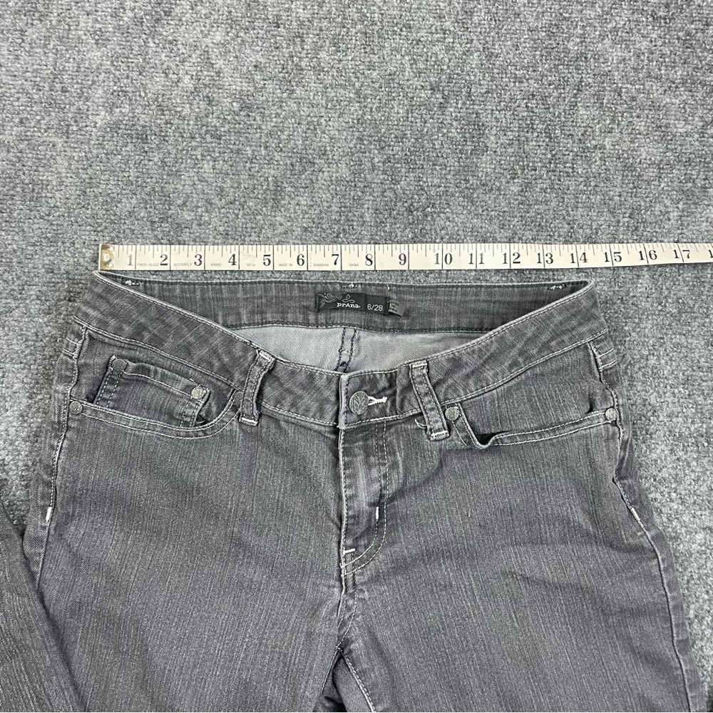 PRANA Women’s Charcoal Grey Denim skinny Jeans size: 6/28 - Picture 5 of 9